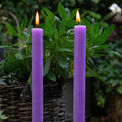 Bolsius Bougies de table Shine 16 pcs 27 cm Violet vibrant