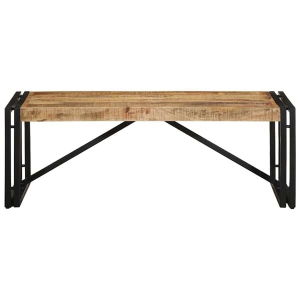 vidaXL Table basse 100x50x35 cm bois de manguier massif brut