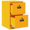 vidaXL Cabinet de Dossier Jaune moutarde 44 x 50 x 106.5 cm