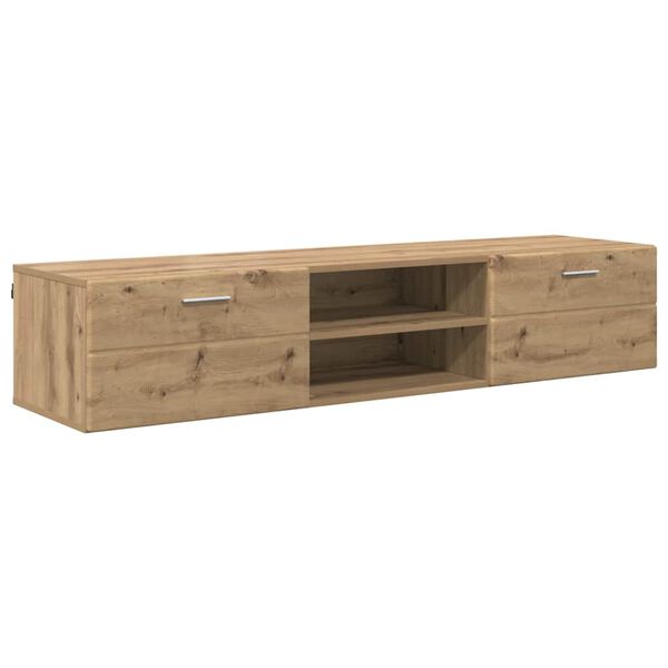 vidaXL Cabinet en Bois avec tiroir Chêne artisanal 150 x 39 x 30 cm