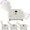 vidaXL Fauteuil de massage inclinable Cr&egrave;me Velours