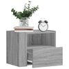 vidaXL Tables de chevet murales 2 pcs sonoma gris 45x30x35 cm