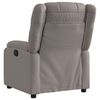 vidaXL Fauteuil inclinable &eacute;lectrique Taupe Tissu