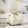vidaXL Fauteuil inclinable Cr&egrave;me Similicuir