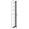 vidaXL Casier à bouteilles de 57 bouteilles noir 34x18x200cm fer forgé