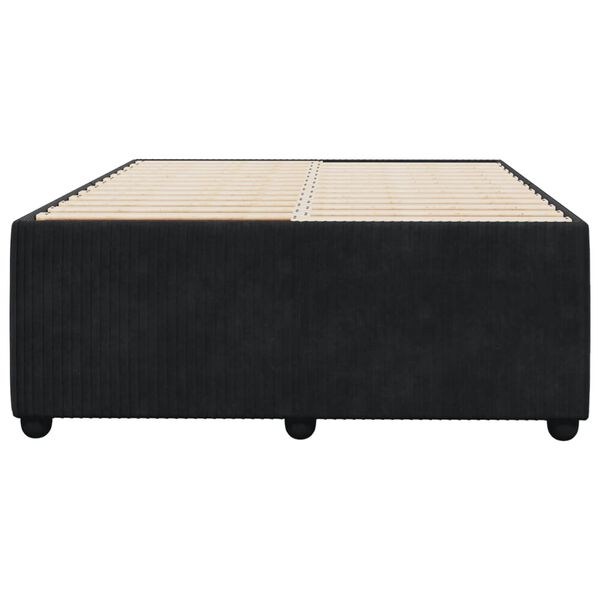 vidaXL Cadre de lit sans matelas noir 120x190 cm velours