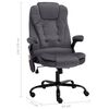 vidaXL Chaise de bureau de massage Gris fonc&eacute; Velours