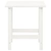 vidaXL Chaise de jardin Adirondack avec pouf et table Sapin Blanc
