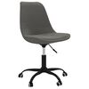 vidaXL Chaise pivotante de bureau Gris fonc&eacute; Tissu