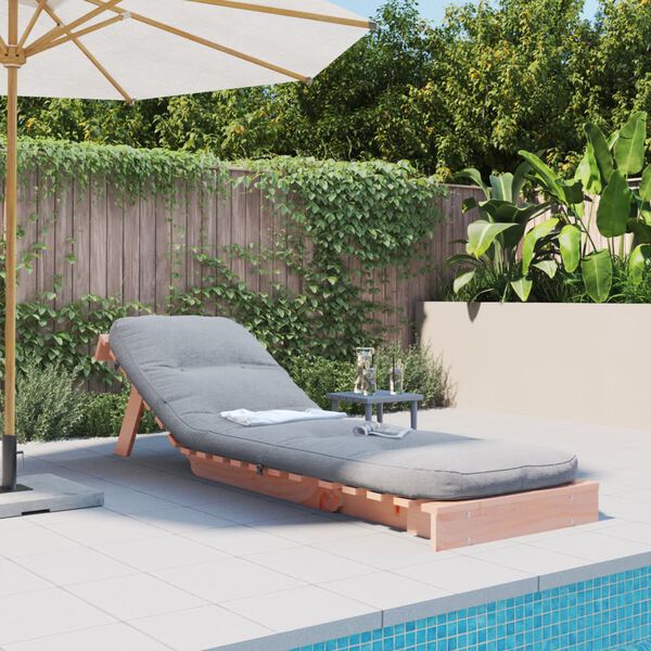 vidaXL Canapé-lit futon avec matelas 60x206x11 cm bois massif douglas