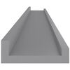 vidaXL Étagères murales 4 pcs Gris 100x9x3 cm
