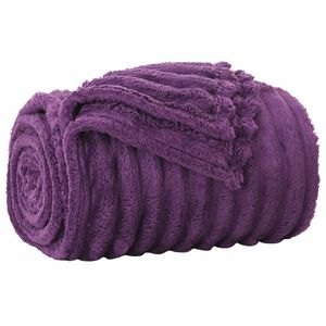 vidaXL Jet&eacute; Violet 150 x 130 cm 0.51 kg Toison
