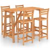 vidaXL Ensemble de bar d'ext&eacute;rieur 5 pcs Bois d'acacia massif