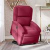 vidaXL Fauteuil inclinable électrique rouge bordeaux velours