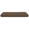 vidaXL Coussins de si&egrave;ge 4 pcs Marron 40 x 40 x 3 cm tissu