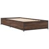 vidaXL Cadre de lit sans matelas ch&ecirc;ne marron 100x200 cm