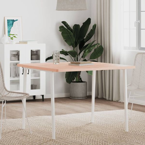 vidaXL Dessus de table 90x90x2,5 cm carré bois massif de hêtre