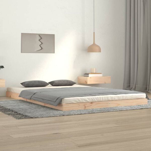 vidaXL Cadre de lit sans matelas 120x200 cm bois de pin massif