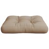 vidaXL Coussin de palette taupe 50x50x12 cm tissu