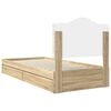vidaXL Lit de Rangement Ch&ecirc;ne Sonoma 100 x 200 cm Bois d'ing&eacute;nierie