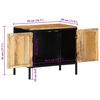 vidaXL Cabinet de chevet 2 pcs Marron et Noir 50 x 30 x 45 cm
