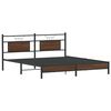 vidaXL Cadre de lit sans matelas chêne marron 183x203 cm