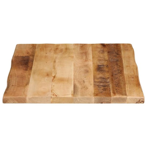 vidaXL Dessus de table bord vivant 80x60x3,8 cm bois de manguier brut