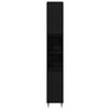 vidaXL Cabinet de salle de bain avec porte Ch&ecirc;ne noir 30 x 30 x 190 cm