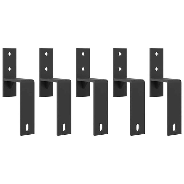 vidaXL Kit de quincaillerie de porte coulissante 152,5 cm acier noir