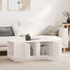 vidaXL Table basse Blanc 110x50x40 cm Bois massif de pin
