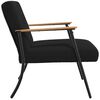 vidaXL fauteuil Noir 59 x 75 x 78 cm