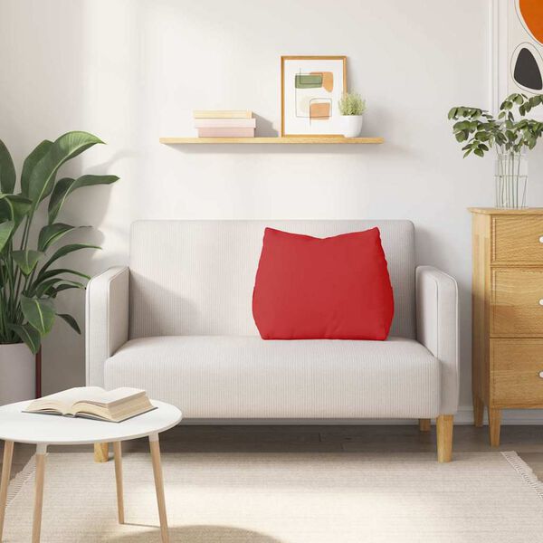 vidaXL Coussin de Dos Rouge 60 x 20 x 50 cm tissu