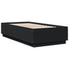 vidaXL Cadre de lit sans matelas noir 75x190 cm