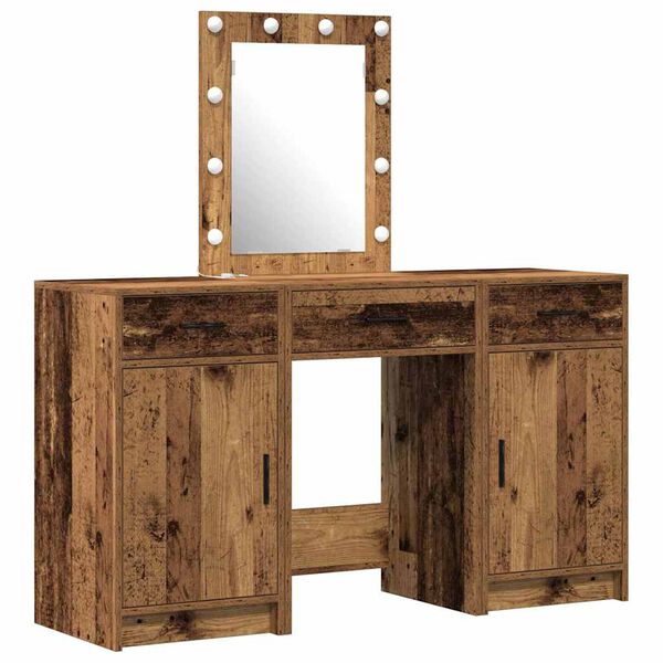 vidaXL Table de Toilette Marron 50 x 41 x 135 cm Bois d'ing&eacute;nierie