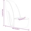 vidaXL Chaise en forme de chaussure &agrave; talon haut rose similicuir