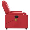 vidaXL Fauteuil de massage inclinable rouge similicuir