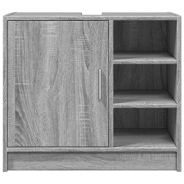 vidaXL Armoire d'&eacute;vier sonoma gris 63x29x55 cm bois d'ing&eacute;nierie