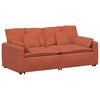 vidaXL Canap&eacute; modulable avec coussins rouge-orange