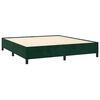 vidaXL Cadre de lit sans matelas vert fonc&eacute; 160x200 cm velours
