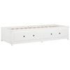 vidaXL Lit de jour sans matelas blanc 80x200 cm bois de pin massif