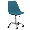 vidaXL Chaise de bureau Turquoise Similicuir