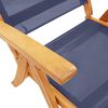vidaXL Chaises pliables de jardin lot de 8 bois d'acacia et textil&egrave;ne