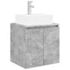 vidaXL Vanit&eacute; de lavabo mural Gris b&eacute;ton 49,5 x 41 x 62,5 cm