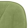 vidaXL Chaise pivotante de bureau Vert clair Velours