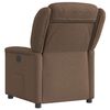 vidaXL Fauteuil inclinable &eacute;lectrique Marron Tissu