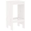 vidaXL Ensemble de bar de jardin 7 pcs blanc bois de pin massif