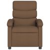 vidaXL Fauteuil inclinable de massage &eacute;lectrique marron tissu