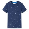 vidaXL T-shirt pour enfants bleu fonc&eacute; 92