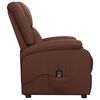 vidaXL Fauteuil Marron Similicuir