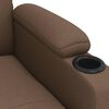 vidaXL Fauteuil inclinable Marron Tissu